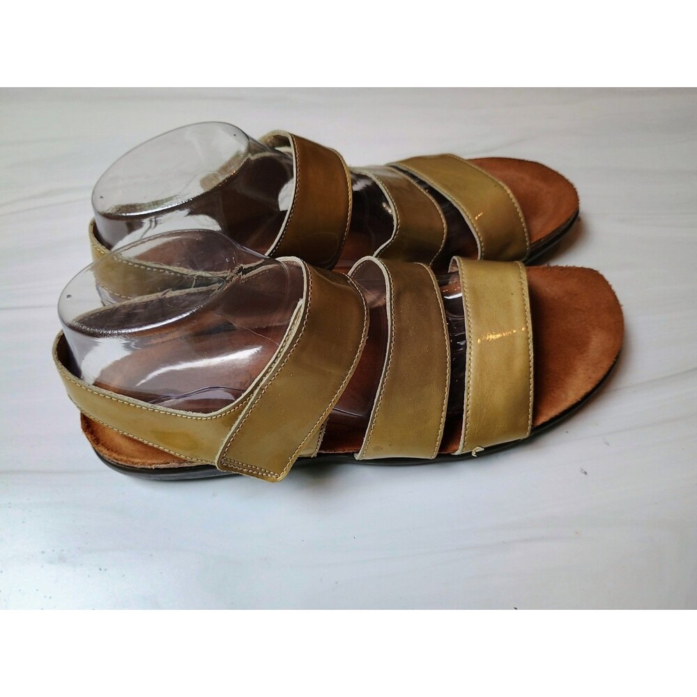 Naot Gold Triple Strap Sandals Sz EU 42 US 11-11.5
